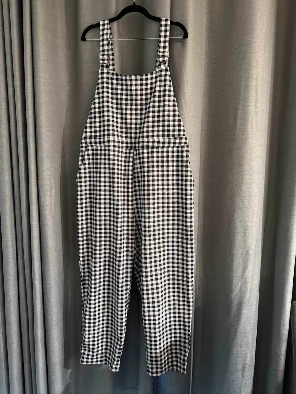 SHEIN Black and White Gingham Dress